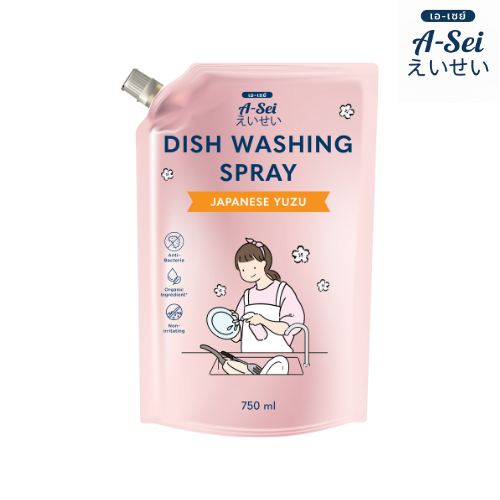 เอ-เซย์ สเปรย์ล้างจาน สูตรออร์แกนิค (Refill) 750ml