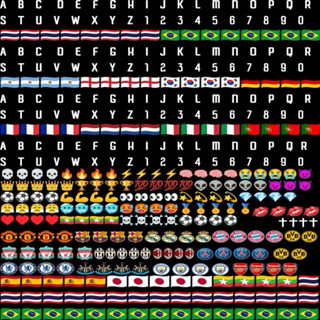 ตัวอักษรคริสตัลสติ๊กเกอร์ สำหรับติดรองเท้าสตั๊ด รองเท้ากีฬา …