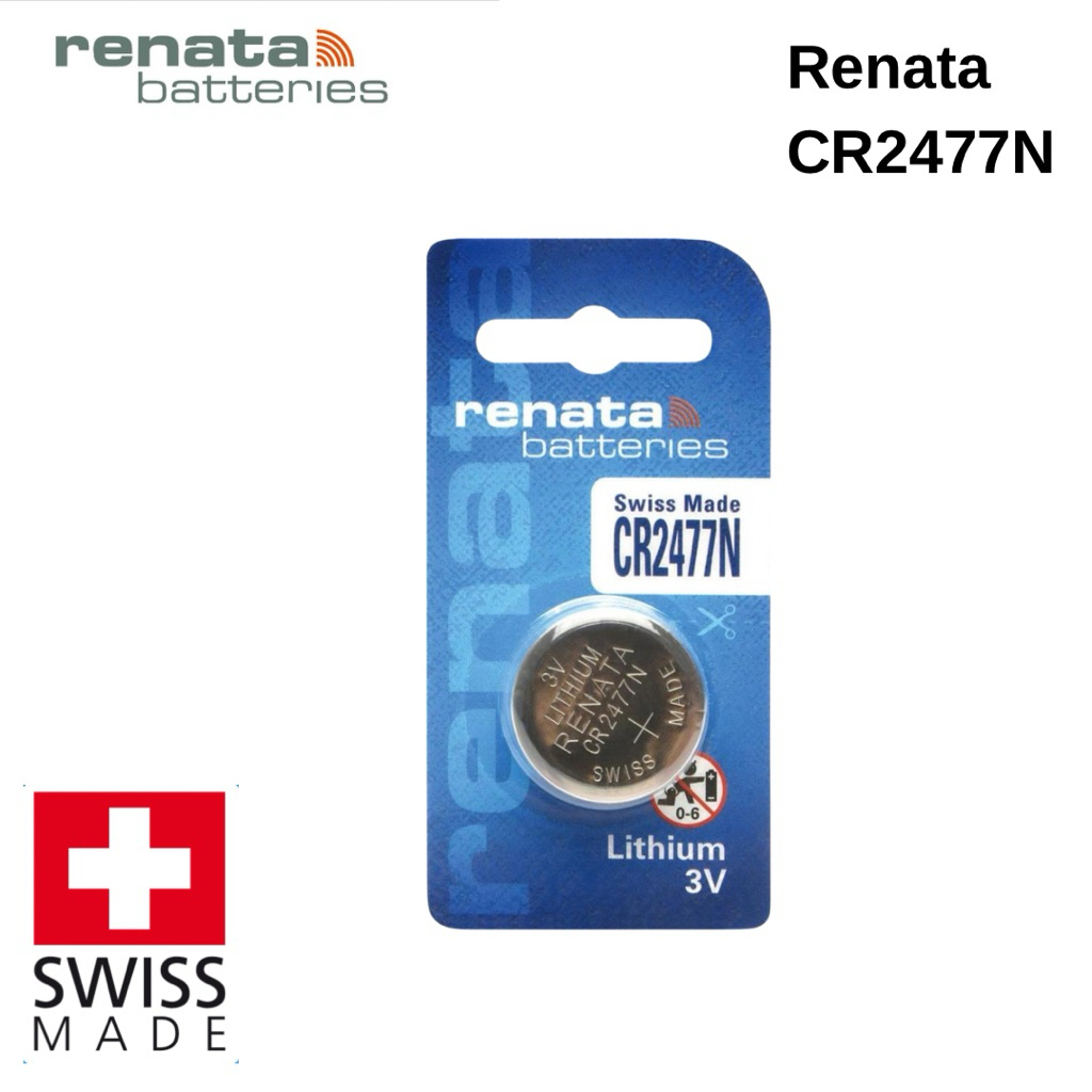 ถ่านกระดุม Renata CR2477N , 2477N , 2477 , 2477n from Switzerland