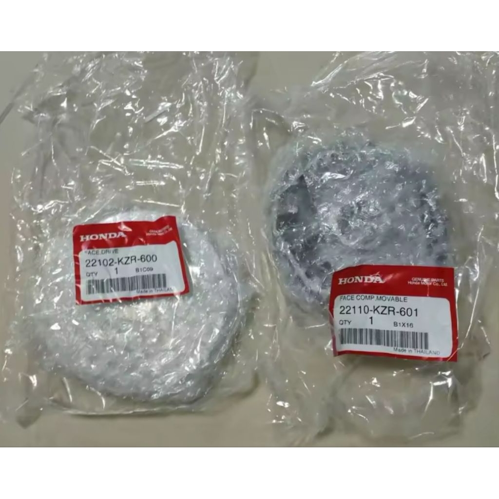 ชามเม็ด ชามใบพัด Click125i ปี2012-2014 รุ่นไฟหน้าแบบธรรมดา แท้ศูนย์ 22110-KZR-601, 22102-KZR-600

