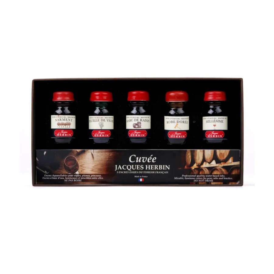 J HERBIN Set Jacques Herbin cuvee Box 5 Bottle 10ml (C27400T)