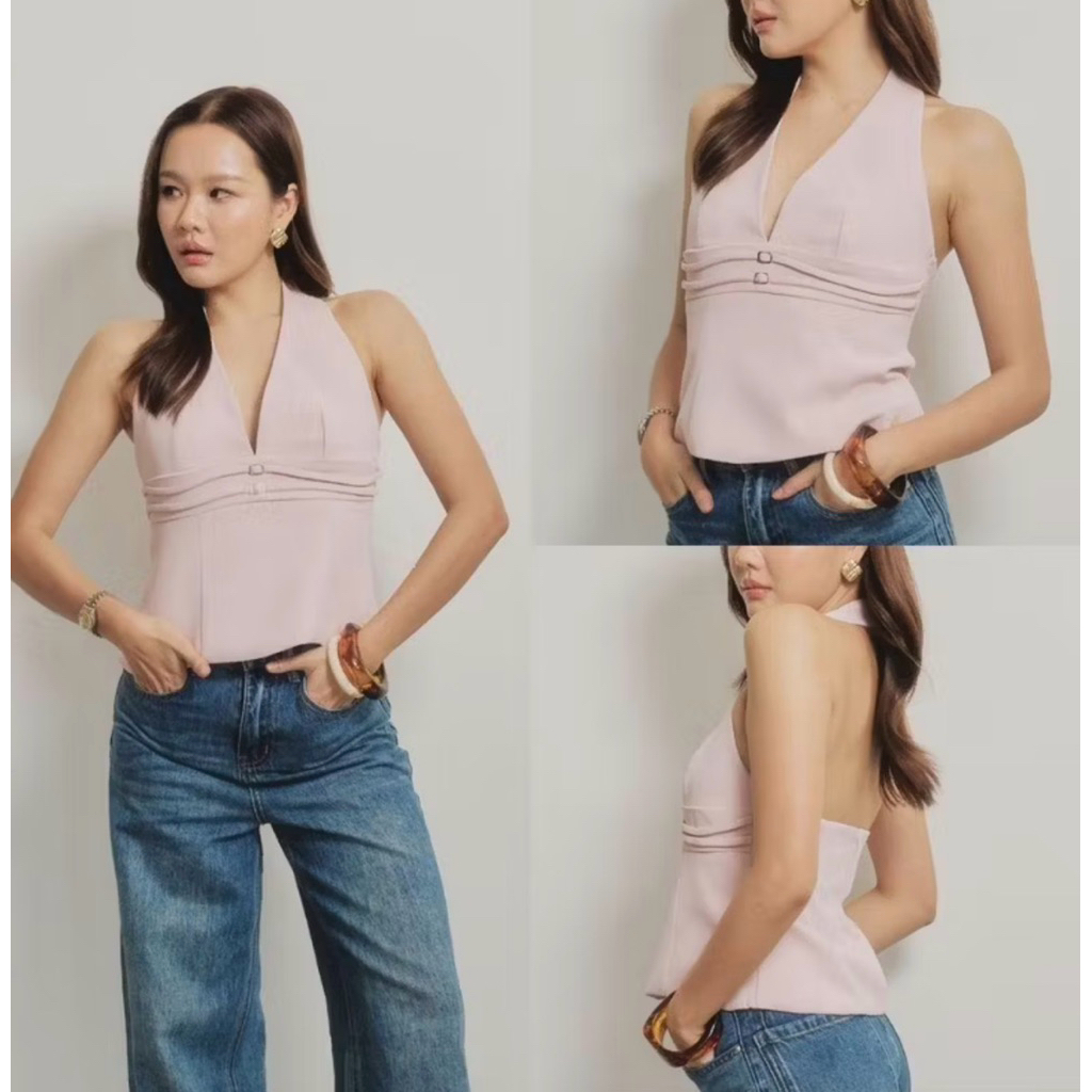 swana.ss britney top สีชมพู Size 2XL