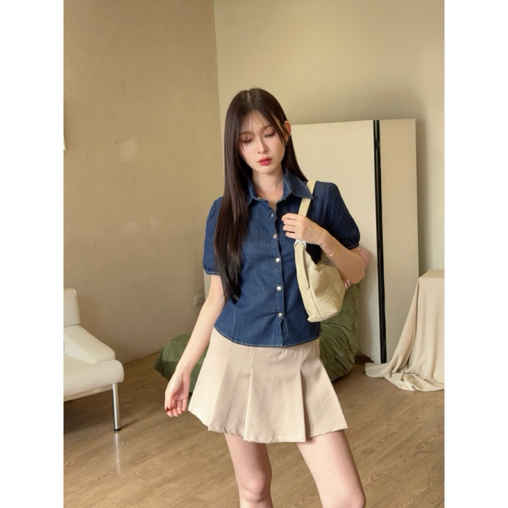 ส่งต่อ 🍒 เสื้อเชิ้ตยีนต์ Munich Shirt : Longsaidoo_ ราคาพิเศษ สภาพใหม่