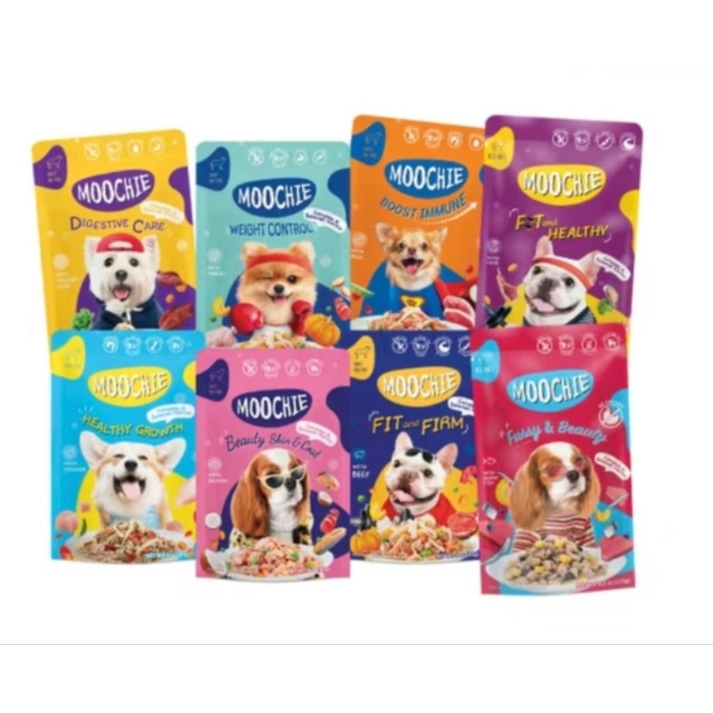 moochie​อาหารสุนัข​ 1​โหล​12ซอง​ มูชี่อาหารสุนัข​ซอง​ยกโหล12ซอง