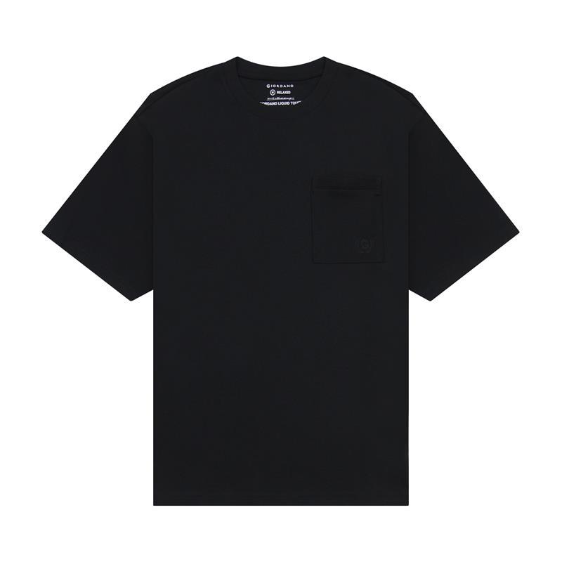 GIORDANO เสื้อยืด ผู้ชาย Men's Slim Pocket Tee (Liquid Touch) 01025219