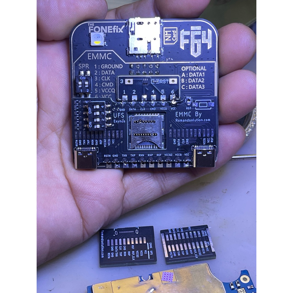 adapter f64 isp ufs emmc