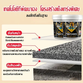 ✅ของแท้ 12 ใน 1✅สีทาพื้นปูน สีอีพ็อกซี่ หลังคา ทาสนามกีฬา ทาปูน กันลื่น กันฝนและกันน้ํา สีทาพื้น สีทาบ้าน สสีทาพื้น