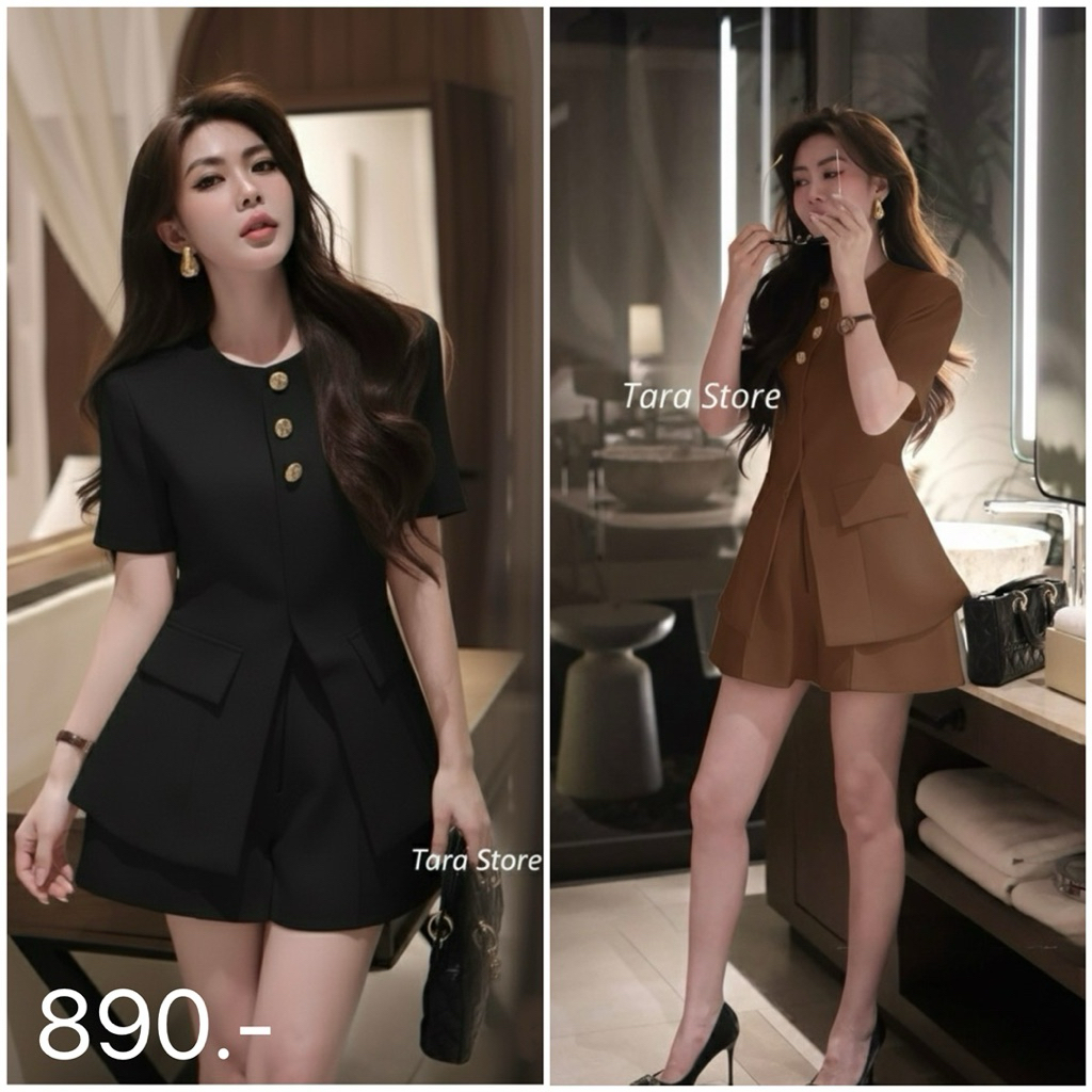 ชุดใส่ทำงาน ใส่ไปเที่ยว ใส่ไปคาเฟ่ #H569