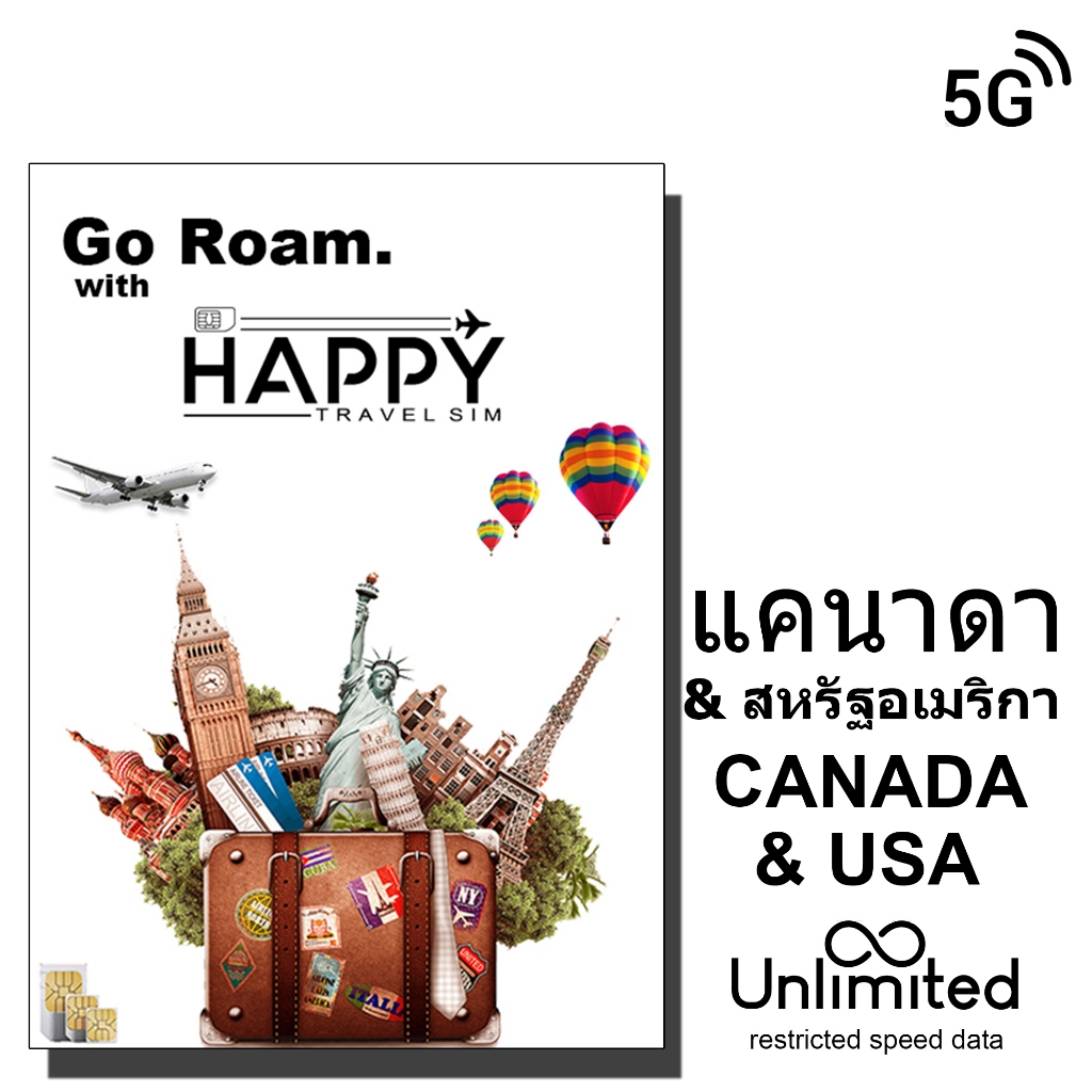 แคนาดา, สหรัฐอเมริกา, สหรัฐอเมริกา ซิมการ์ด, CANADA, USA, United States Travel sim card