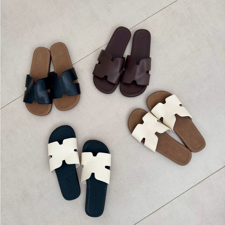 【โค้ดลด+ส่งฟรี🔥】25twentyfives - B23 รองเท้าแตะหนังดีไซน์ H Cut รุ่นใหม่คลาสสิก| ส่งตรงจาก Wilana shoes