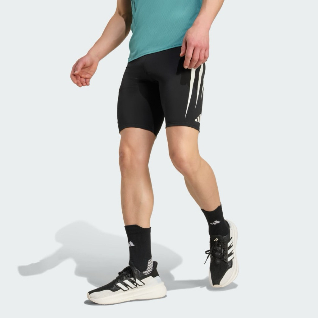 กางเกงรัดรูปวิ่งผู้ชาย Adidas ADIZERO ARCHIVE สีดำ – โปรปัง