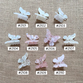 [4.9-6cm] กิ๊บหนีบผมอะคริลิคขนาดเล็กเนื้อหนาแต่งลาย ราคาต่อ1ชิ้น มีหลายแบบหลายสีสวยมาก