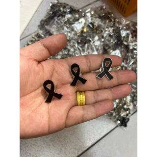 พร้อมส่ง🇹🇭เข็มกลัดโบว์ดำ เข็มกลัดไว้อาลัย เข็มกลัดไว้ทุกข์ เข็มกลัดติดหน้าอก