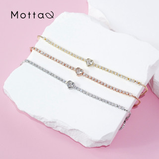 Motta Bracelet สร้อยข้อมือแบบรูดลายเพชรหัวใจ