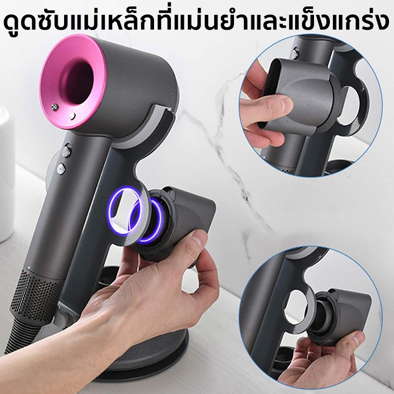 BananaHomeLIving ที่วางไดร์เป่าผม ไม่ต้องเจาะรู วางอุปกรณ์เสริมได้ - รูปที่ 2