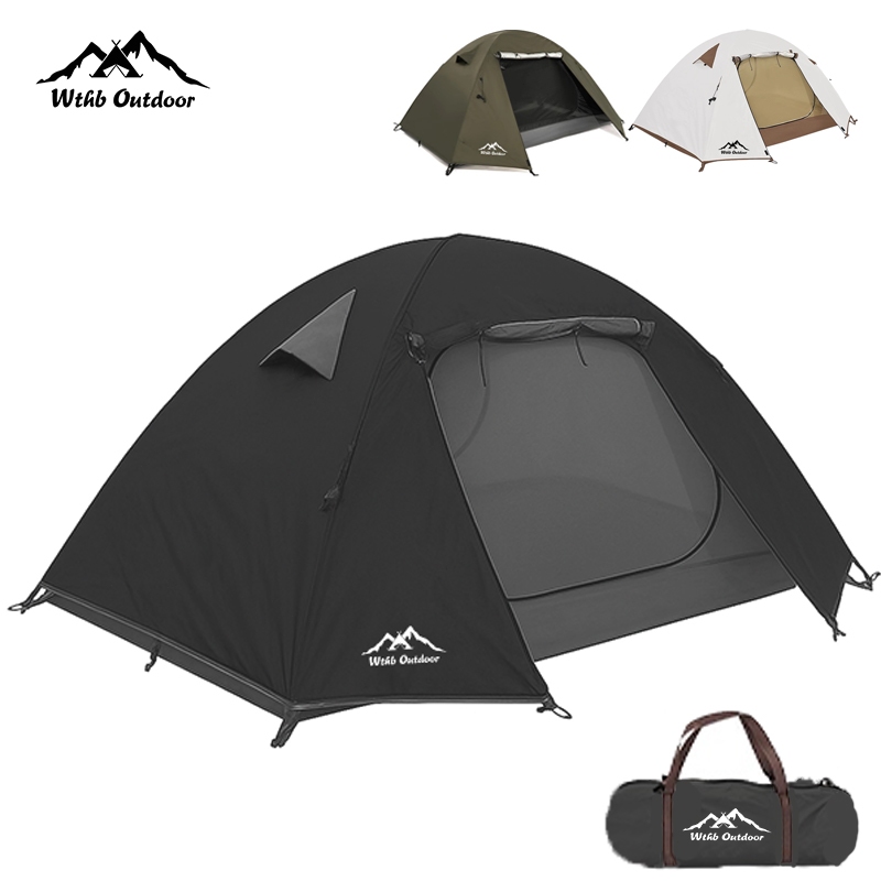 WTHB เต็นท์เดินป่า กันน้ำ น้ำหนักเบา ติดตั้งง่าย โครงสร้างแข็งแรง สำหรับ 2 คน กันน้ำ 100%