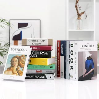 [พร้อมส่ง]🔥หนังสือปลอม หนังสือประกอบฉาก ตกแต่งห้อง พรอพถ่ายรูป propประกอบฉาก หนังสือปลอมตกแต่งบ้าน กระดาษแข็งหนา
