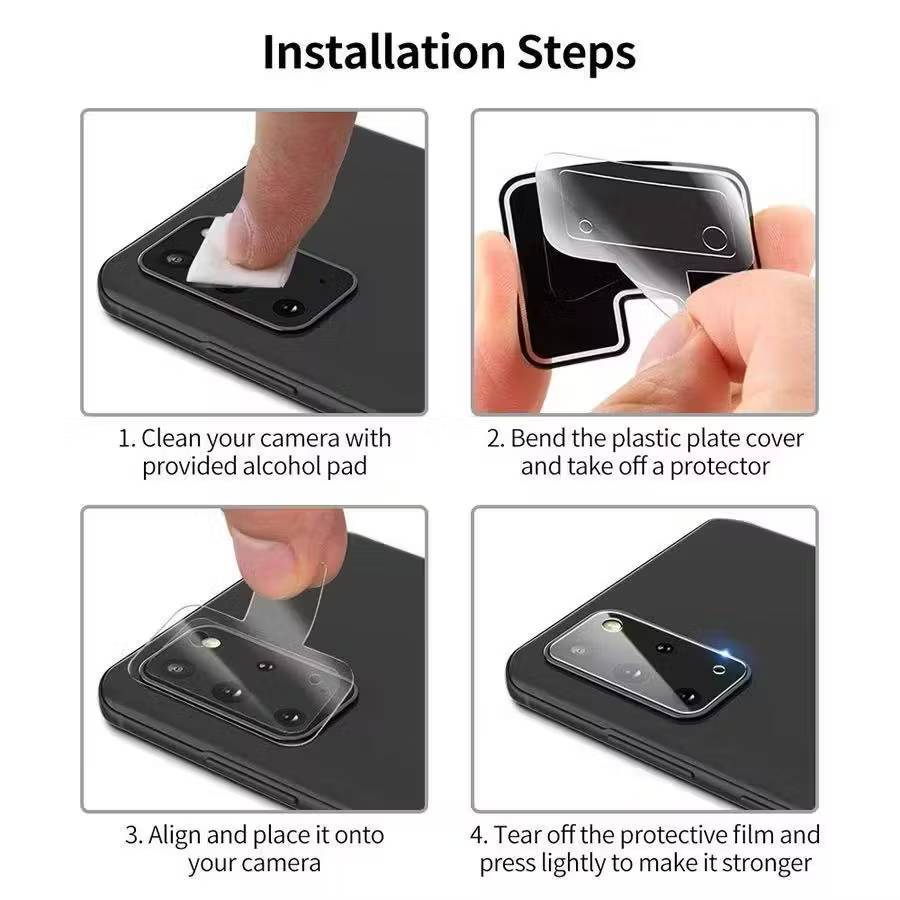 ส่งไว ร้านไทย ฟิล์มกระจกกันรอยเลนส์กล้อง3D เต็มเลนส์ สำหรับ Redmi 14C - รูปที่ 6