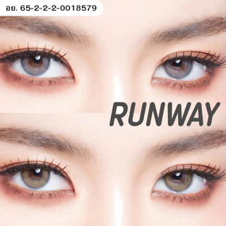 (COD)คอนแทคเลนส์ รุ่น"Runway" Prettydoll สวยแบบคุณโบว์ เมลดา สายตาปกติ 0.00 ถึง -6.00 แถมตลับทุกคู่