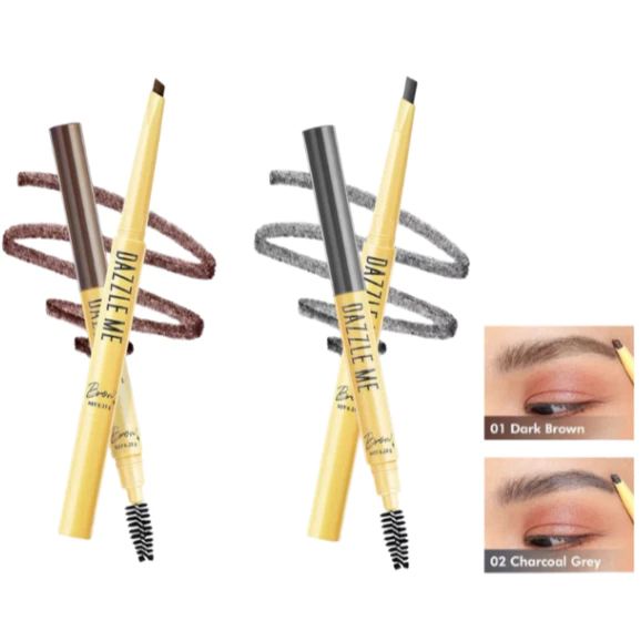 (1 ชิ้น) DAZZLE ME Brow Likey 0.25 กรัม แดซเซิลมี บราว ไลค์ลี่ ดินสอเขียนคิ้ว ทรงหยดน้ำ