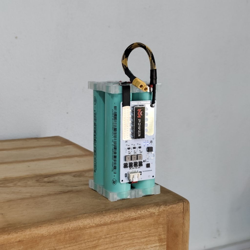 4S แบตเตอรี่ลิเธียม แพ็ค LiFePo4 (32140) 4S 12.8V 15A/30A BMS M-Power 50A+Active Balance แบตลำโพงบลูทูธ DIY