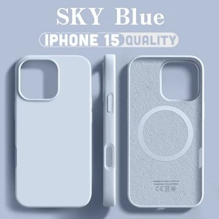 Magnetic เคสซิลิโคนวง For iPhone 17 Air 16 13 11 15 14 12 Pro Max 17Pro 15pro 16promax เคสพรีเมี่ยมซิลิโคนวงแหวนแม่เหล็ก