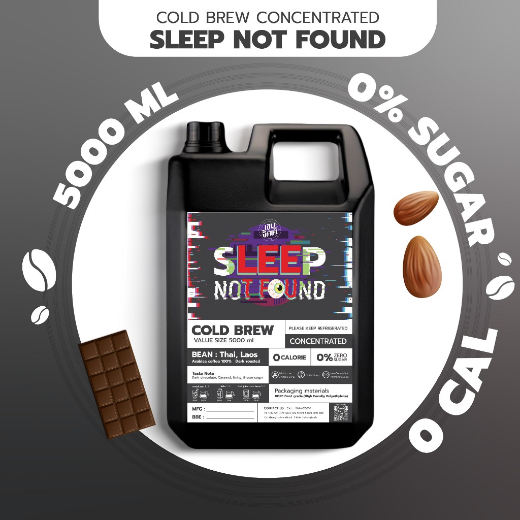 กาแฟCold Brew คั่วเข้ม หอม ละมุน กาแฟสกัดเย็น lamoonไม่ติดเปรี้ยว กลิ่นโทนช็อคโกแลตนัตตี้ ขนาด5000ml