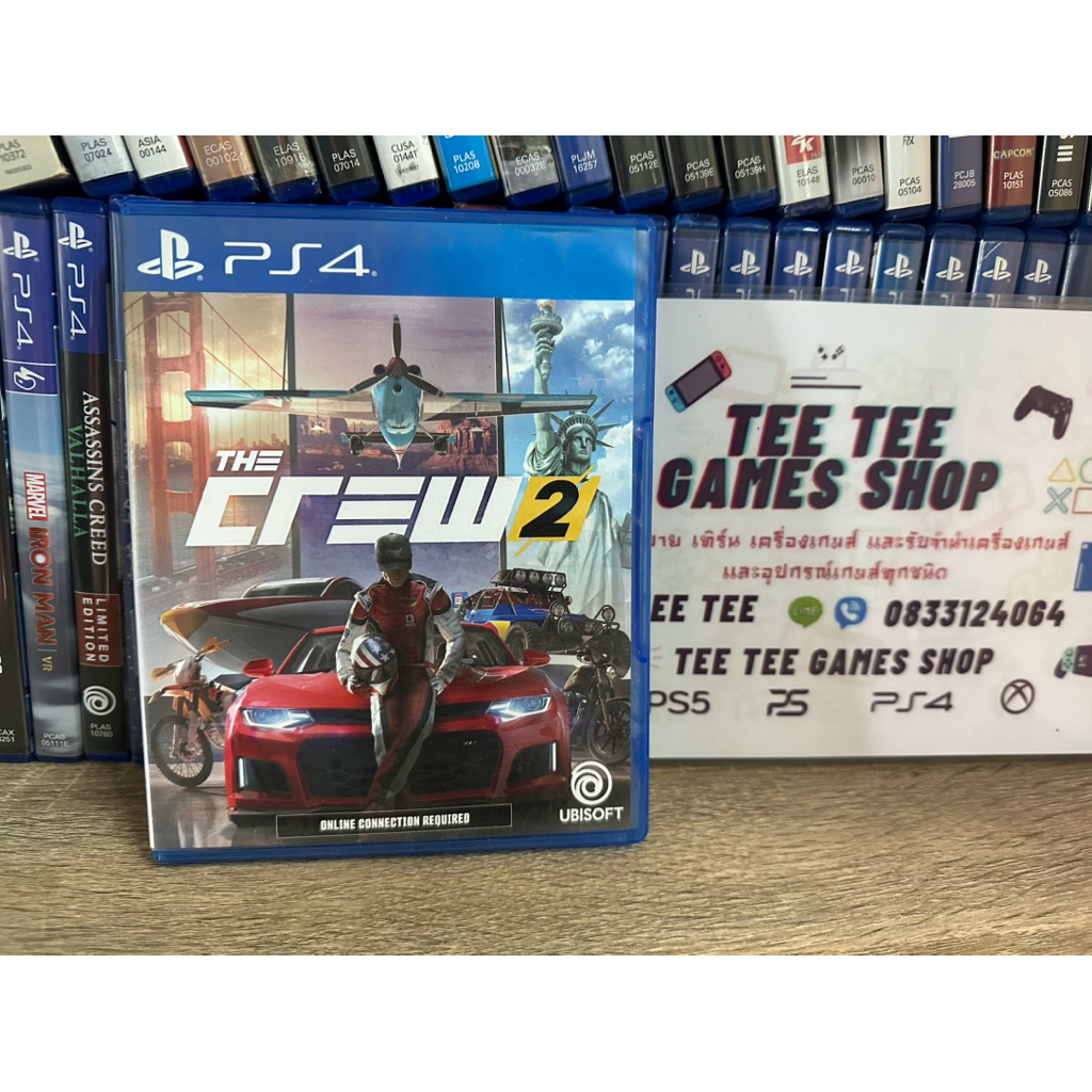 the crew 2 ps4 แผ่นมือสอง ภาษาอังกฤษโซน3 แผ่นสวยใช้งานปกติสามารถใช้เล่นกับเครื่องps5ได้