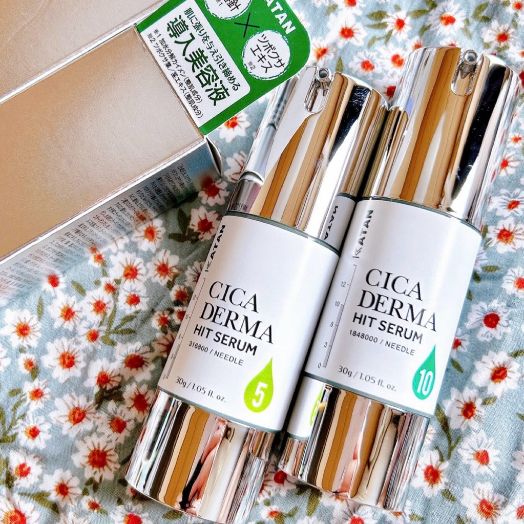 🇯🇵KATAN Cica Derma Hit Serum 5 เซรั่มบำรุงผิวหน้าจากญี่ปุ่น ส่วนผสมของเข็มขนาดเล็ก (Micro-needle)และ