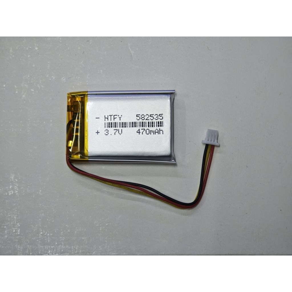แบตเตอรี่3.7v 470mah.（582535）3สาย มีแจ็ก