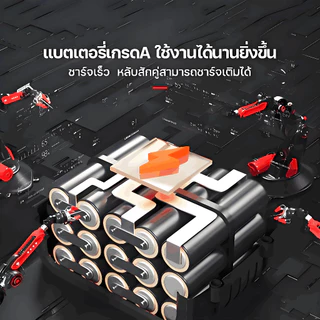 Decker 6 นิ้ว เลื่อยแบตเตอรี่ 1200W เลื่อยโซ่ไฟฟ้า มอเตอร์ไร้แปรงถ่าน เลื่อยยนต์ตัดไม้ ลื่อยโซ่ไร้สาย เลื่อยไฟฟ้า