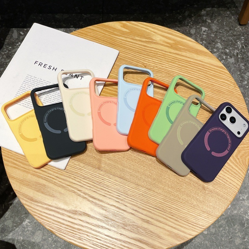 เคสซิลิโคลนนิ่ม Magnetic Case For iPhone 17 16 15 Promax Pro Plus Air เคสไอโฟน เคสกันกระแทก