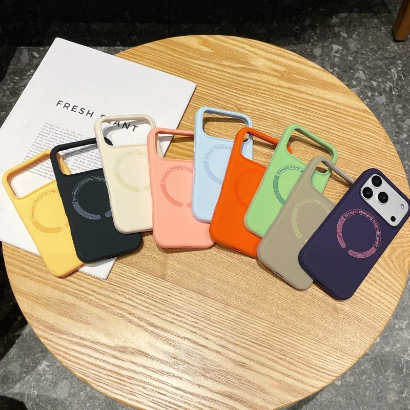 เคสซิลิโคลนนิ่ม Magnetic Case For iPhone 15 14 13 12 11 Promax Pro Plus Air เคสไอโฟน เคสกันกระแทก
