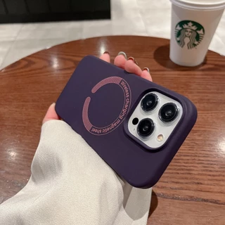 เคสซิลิโคลนนิ่ม Magnetic Case For iPhone 15 14 13 12 11 Promax Pro Plus Air เคสไอโฟน เคสกันกระแทก