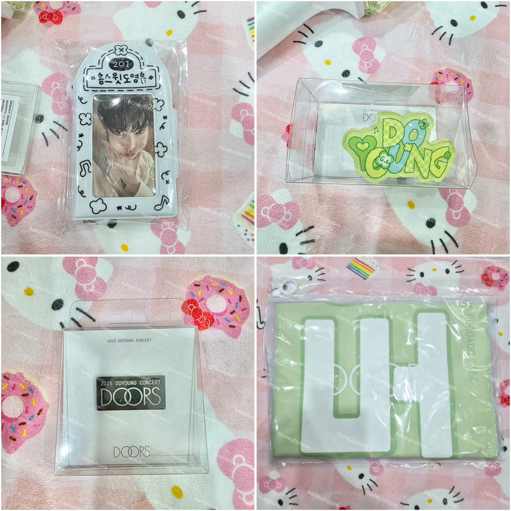 💖 พร้อมส่ง | Doyoung - Doors md | เสื้อ t-shirt set / acrylic random / pin / slogan / photocard hold