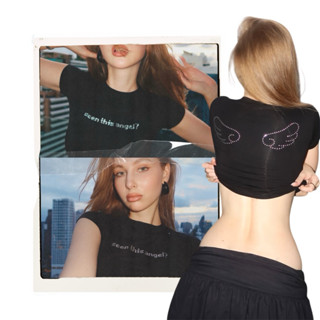 MAYANA BKK - Seen this angel? Silver Glitter Baby T เบบี้ที