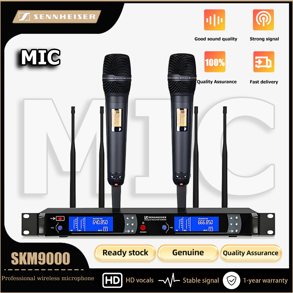 Sennheiser SKM9000 ไมโครโฟนไร ้ สายระดับมืออาชีพ UHF Band เหมาะสําหรับฉากมืออาชีพวัสดุโลหะทั ้ งหมด