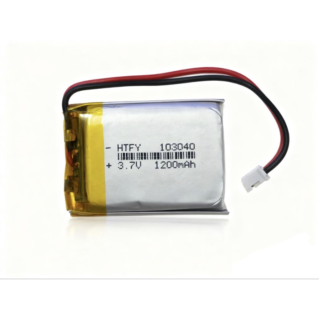 แบตเตอรี่3.7v 1200mah.（103040）มีแจ็ก