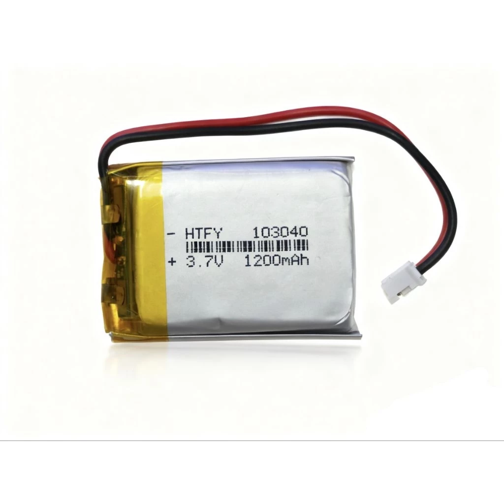 แบตเตอรี่3.7v 1200mah.(103040)มีแจ็ก