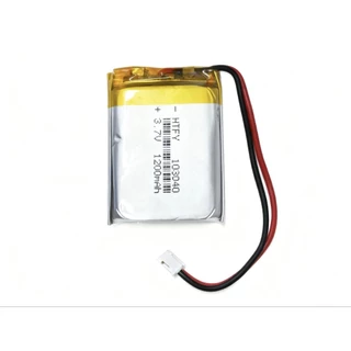 แบตเตอรี่3.7v 1200mah.（103040）มีแจ็ก