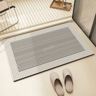 oivia พรมเช็ดเท้าสไตล์มินิมอน สำหรับห้องครัว ทำจากวัสดุโคลนไ…