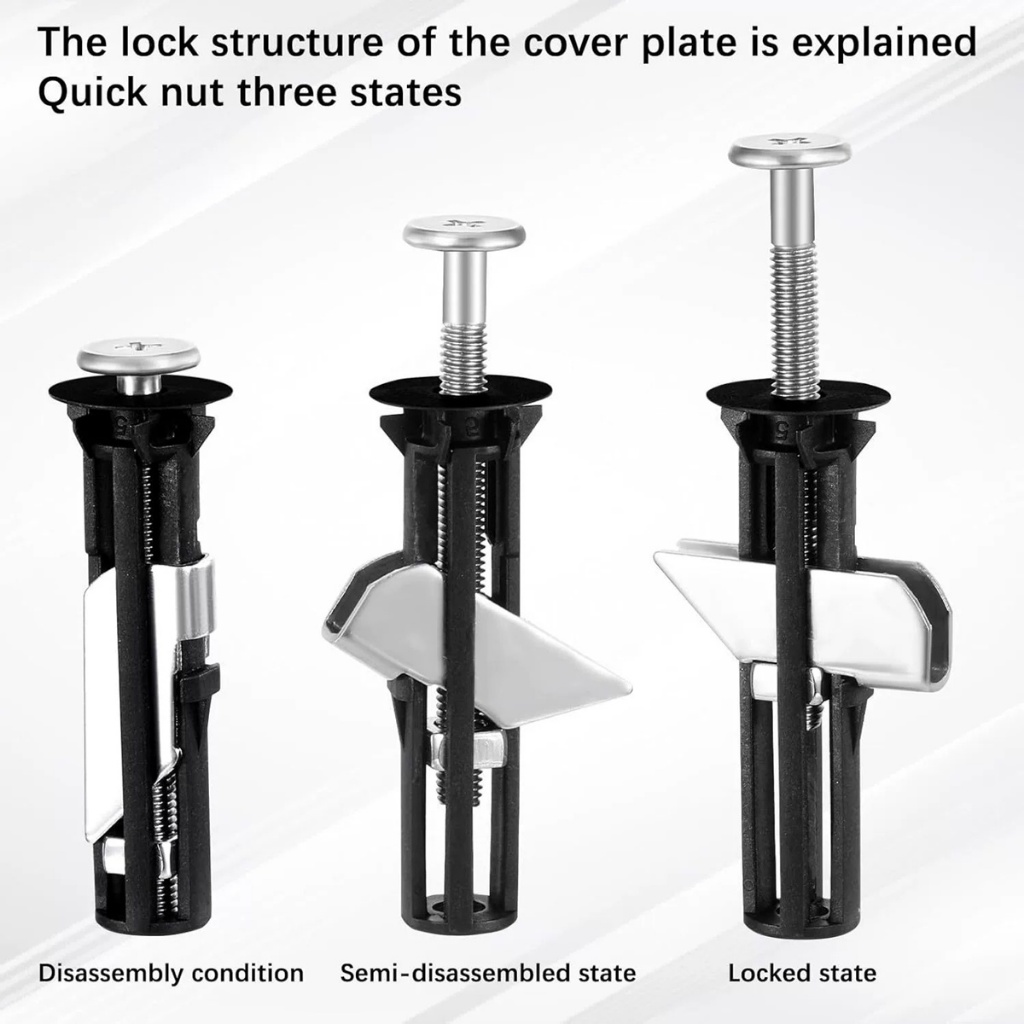 อะไหล่ 1 คู่ น็อตชักโครก SS304 ขนาด M5 สกรูฝาชักโครก น็อตฝาชักโครก  สกรูยึดชักโครก น็อตยึดฝาชักโครก นอตฝาชักโครก hugcamp - รูปที่ 3