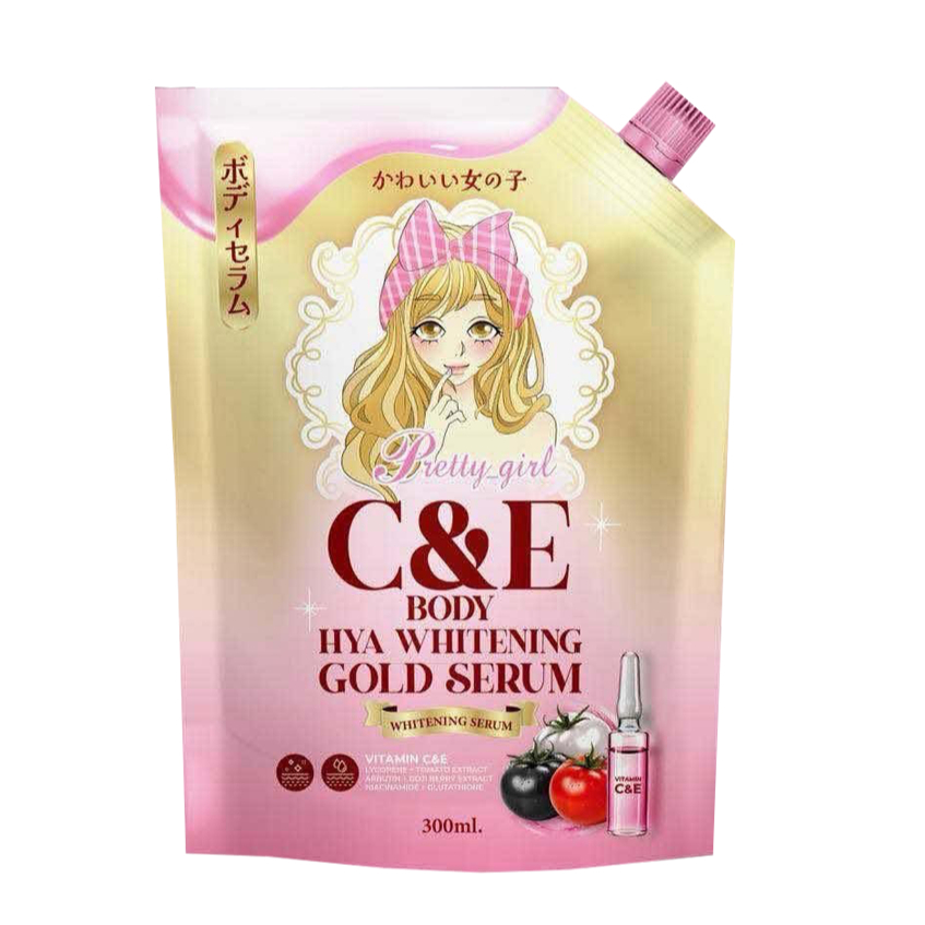 Pretty Girl Serum เซรั่มพริตตี้เกิร์ลไฮยา C&E 300 ml. (1ถุง)