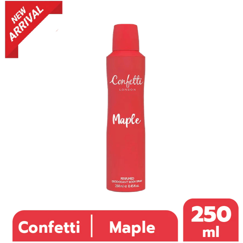 Confetti London Body Spray - Maple 250ml / คอนเฟตติ ลอนดอน บอดี้ สเปรย์ - เมเปิล 250มล.