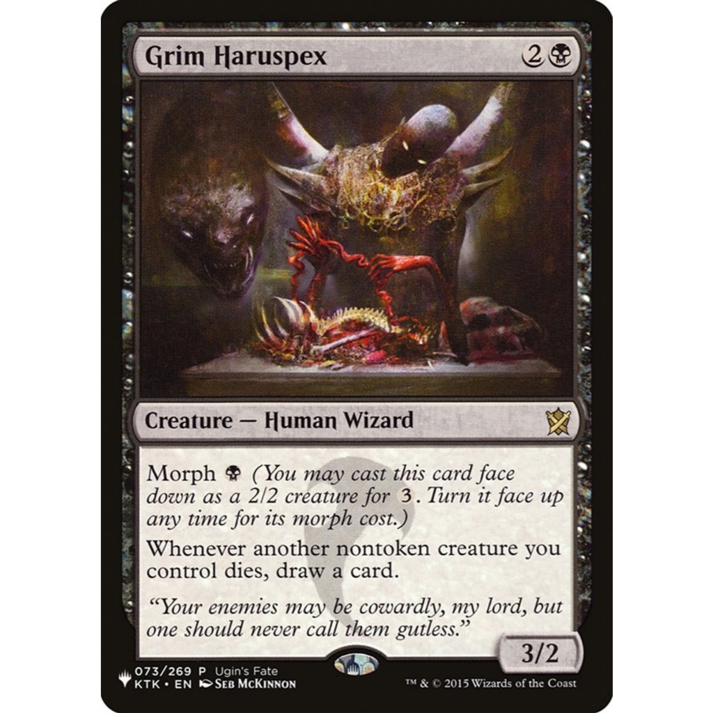 MTG - Magic The Gathering - Ugin's Fate - The List - Grim Haruspex - Near Mint