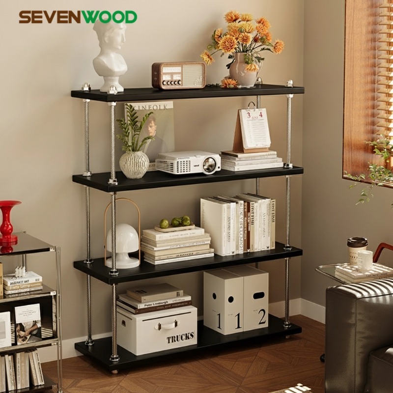 SEVENWOOD ชั้นวาง ชั้นวางของ ชั้นเก็บของ แข็งแรงทนทาน วางอเนกประสงค์ สไตล์มินิมอล 3/4/5ชั้น มินิมอล