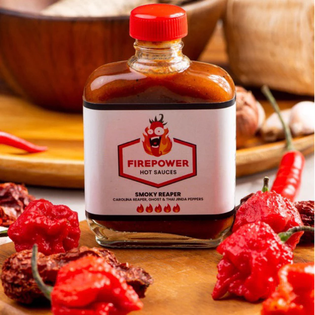 Limited Item!❤️‍🔥 Smoked Carolina Reaper Hot Sauce - Very High Heat - 85ml ซอสพริกแคโรไลน่า รีพเปอร์ เลเวล5 เผ็ดมาก