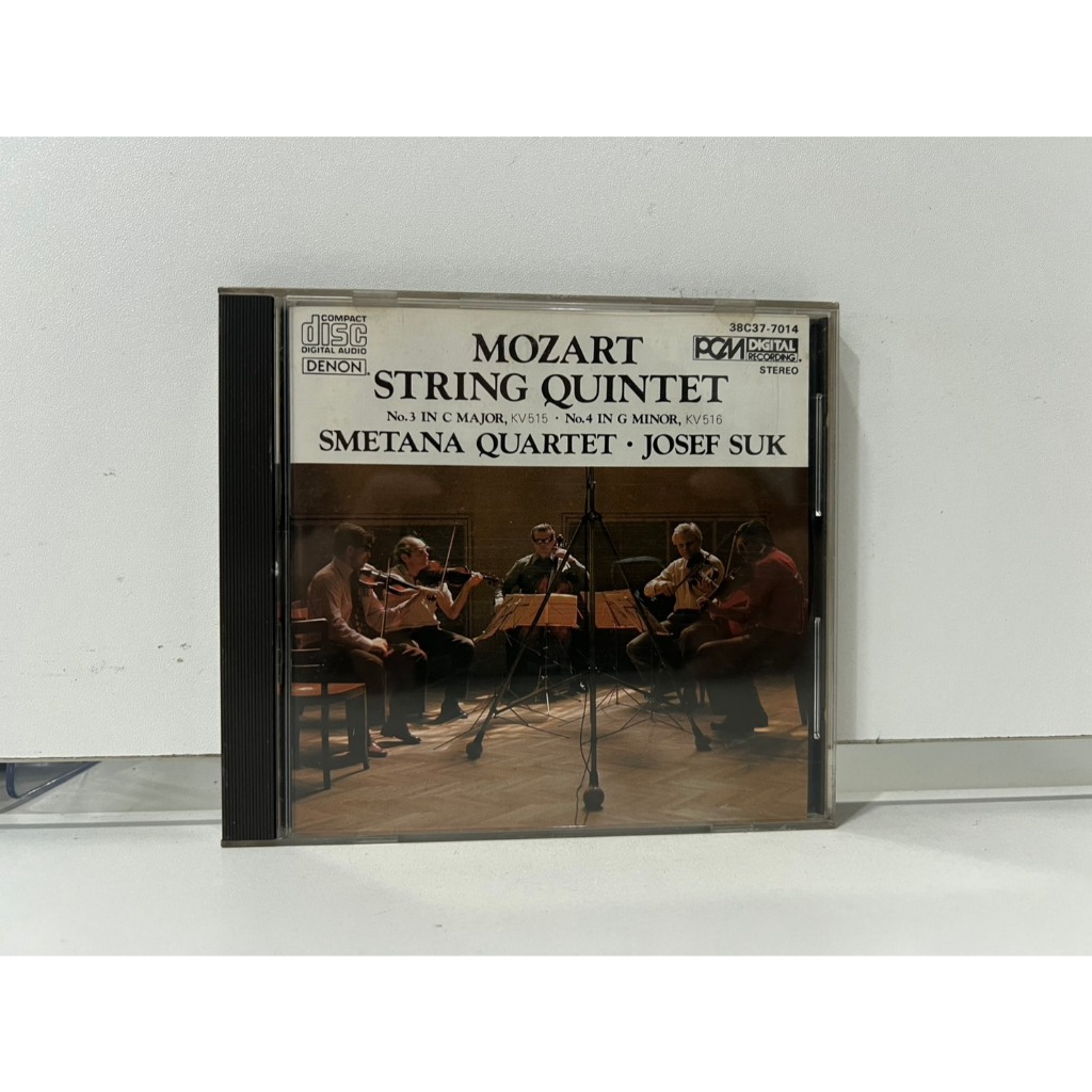 1 CD MUSIC ซีดีเพลงสากล MOZART: STRING QUINTET, KV515 & 516 SMETANA QUARTET, J. SUK  (M2G88)