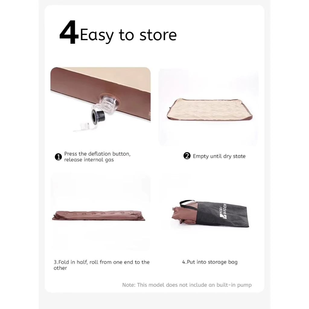Mobi Garden เตียงลม ที่นอนเป่าลม YunYang PH22 สี Japanese khaki thumbnail 6
