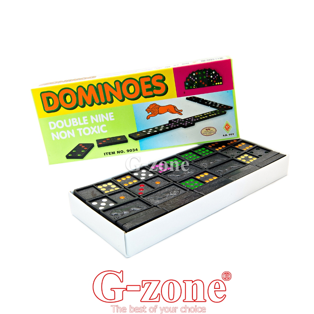[ของเล่นเกม] เกมโดมิโน่ Dominoes Double Nine รหัส 9034